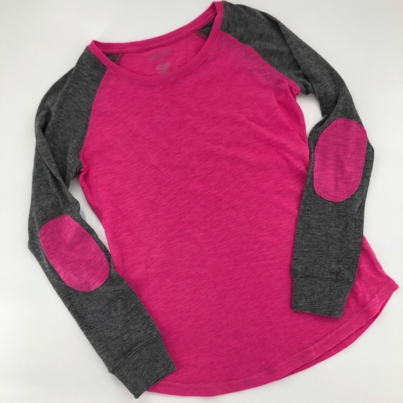 Pink Preppy Patch Long Sleeve Tee - Picture 1 of 1